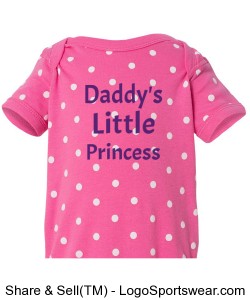 Daddy's Little Princess Onesie Design Zoom
